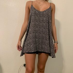 Black & white mini sundress